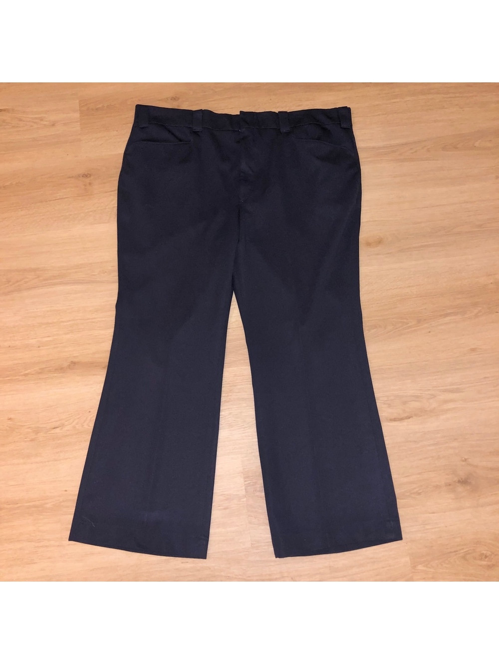 VINTAGE LEVIS PANATELA NAVY BLUE DRESS PANTS SLACKS MENS SIZE 41-42 27-28? READ